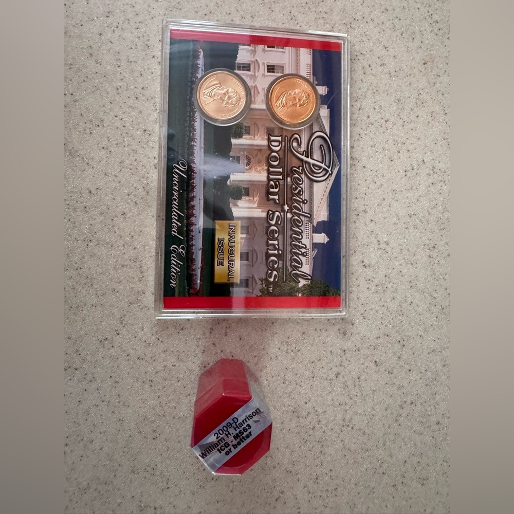 Presidential dollar series 2009 uncirculated collection. William H Harrison